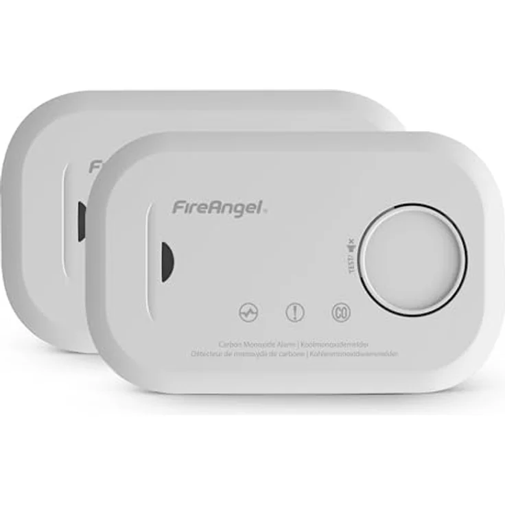 FireAngel FA6813 Kohlenmonoxid-Alarm, tragbarer CO-Monitor mit Testtaste, 85 dB, batteriebetrieben, kompakt für Reisen – Bild 1