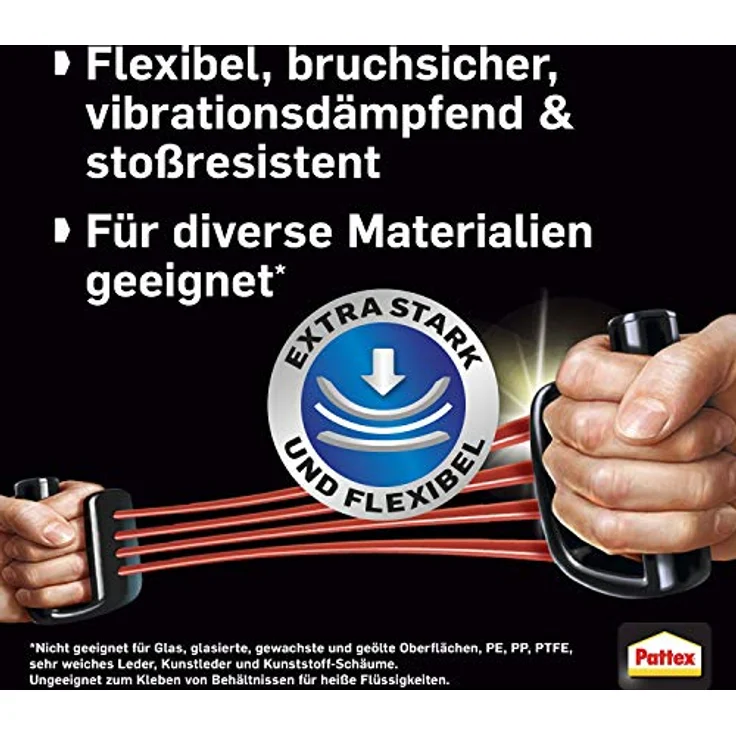 Pattex Sekundenkleber Ultra Gel Mini Trio, extra starker & flexibler Superkleber in 3 Tuben, Sekundenkleber Gel für z. B. Gummi, Leder, Holz, 3 x 1g - Preisvergleich – Bild 4