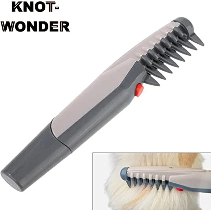 KnotWonder elektrische Knotenbürste Fell Bürste langhaar Fellpflegebürste Entfilzung Fellpflege Hunde Katzen – Bild 2