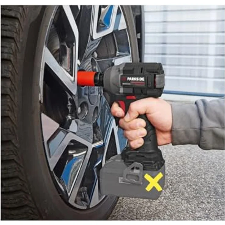 PARKSIDE Performance PPDSSA 20 Akku-Schlagschrauber 20 V, 2 Geschwindigkeitsstufen, 3 Stecknüsse im Transportkoffer, schwarz – Bild 2