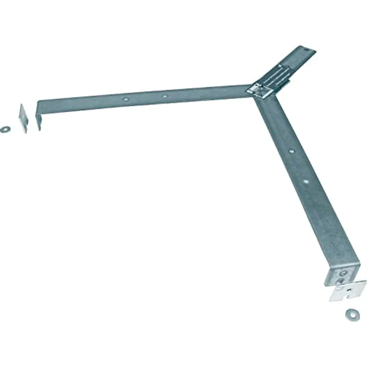 KESSEBÖHMER 81694303 Drehbeschlag Oberbodenwinkel für Küchen Eckschrank, Revo 90°, verzinkter Stahl, 450 x 40 x 450 mm, Werkzeuglose Türmontage, gedämpfte Schließbewegung, Silber