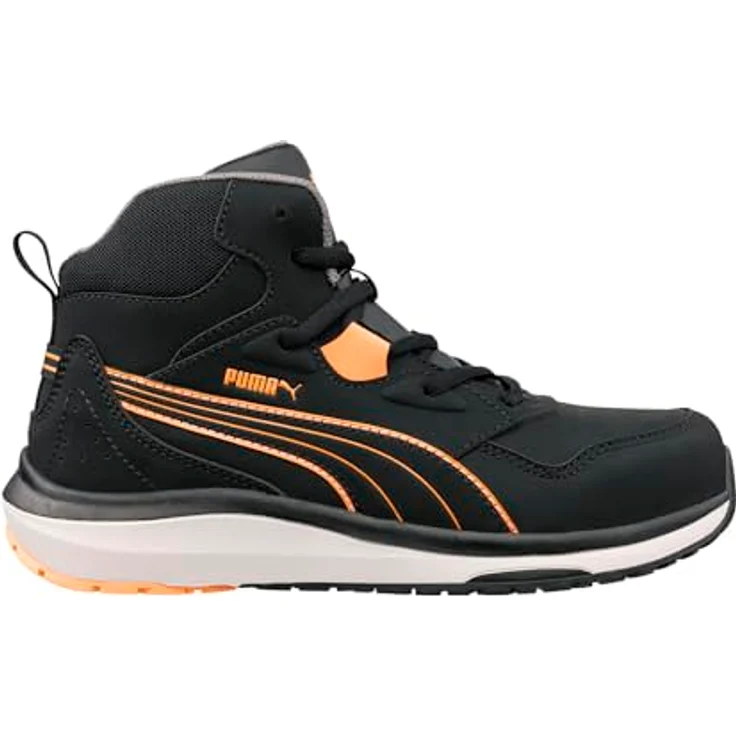PUMA STEPPER BLK/PEACH MID S3S ESD FO HRO SR, Sicherheitsschuh mit motivierendem Laufprofil und flexibler Anti-Perforation, Schwarz/Pfirsich, Schuhgröße 37 – Bild 3