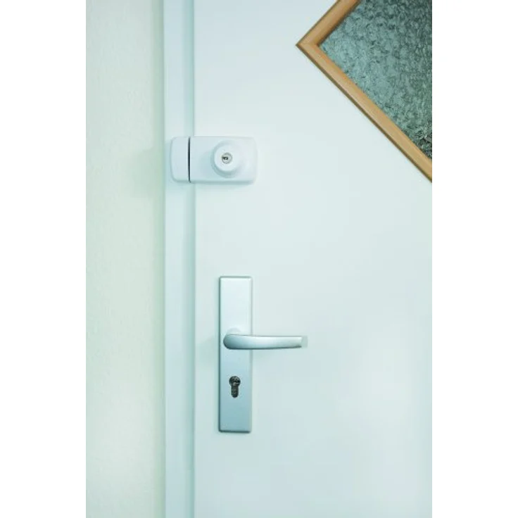 ABUS Tür-Zusatzschloss 7025 mit beidseitigem Zylinder, weiß, 53273 – Bild 3