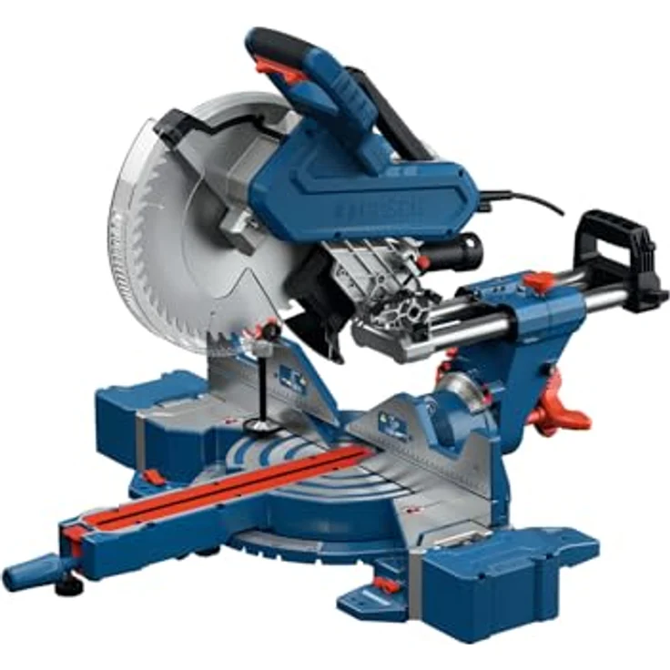 Bosch Professional GCM 340-305 D, kabelgebundene Kapp- und Gehrungssäge mit integriertem LED-Licht, kraftvollem Motor und umfangreichem Zubehör – Bild 1