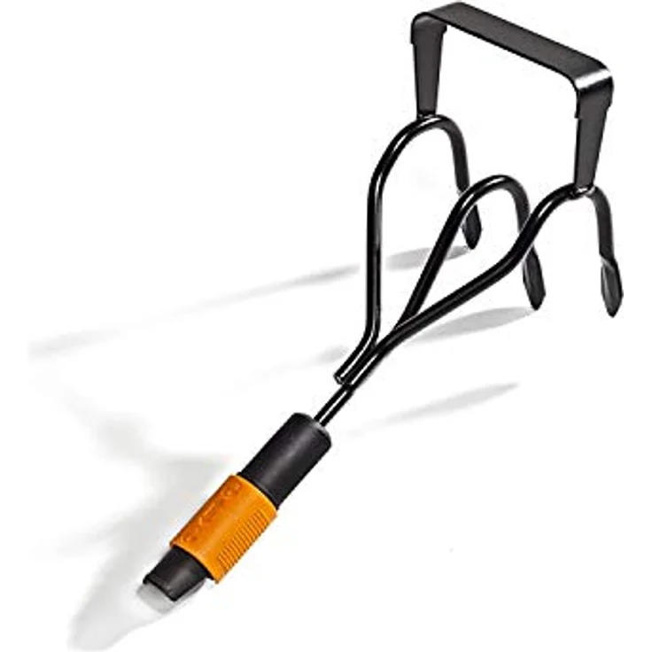 Fiskars Krümmerjäter, Zwei Geräte in einem: Krümmer & Jäter, Gerätekopf, Schwarz-Orange, QuikFit, 1000681 – Bild 2