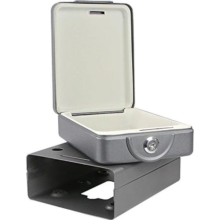 HMF 307-02 Dokumentenbox anschraubbar, Wohnmobil, Boot etc. 20,0 x 15,5 x 7,0 cm , schwarz – Bild 1