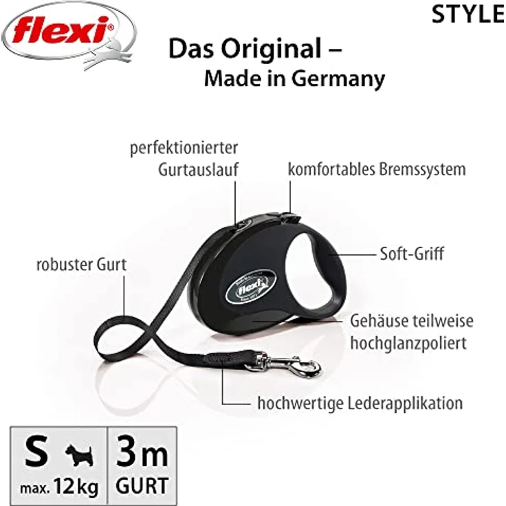 FLEXI 4000498032435 Bügel-Art Band, Negro, 117.8 g – Bild 2