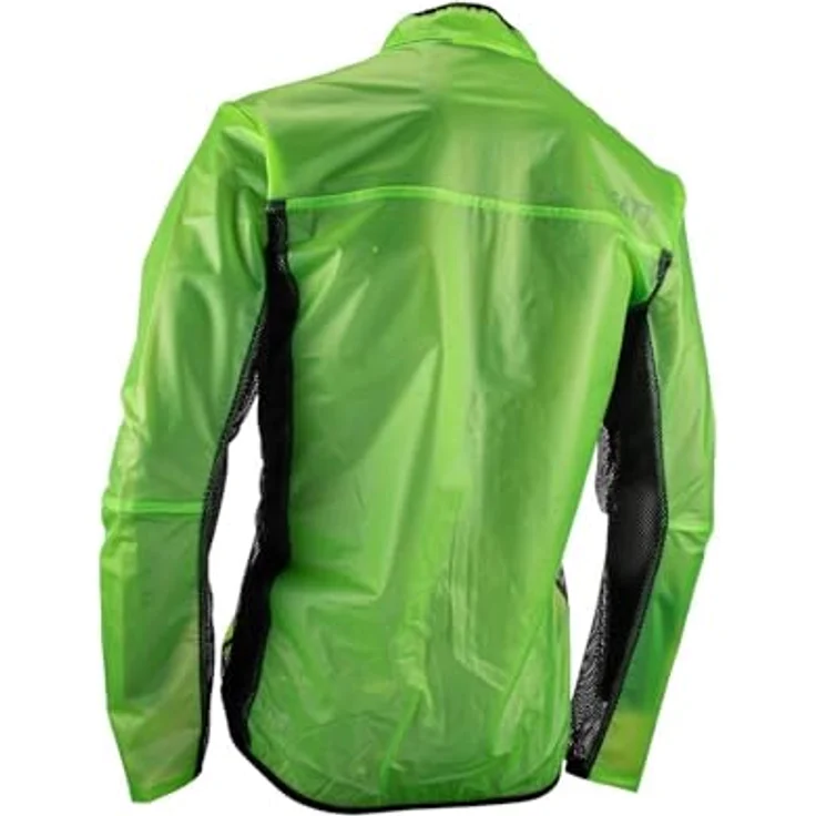 Leatt RaceCover, Unisex Velojacke, leichte wasserabweisende Regenjacke mit Belüftung, Schwarz/Grau/Transparent, Größe S – Bild 7