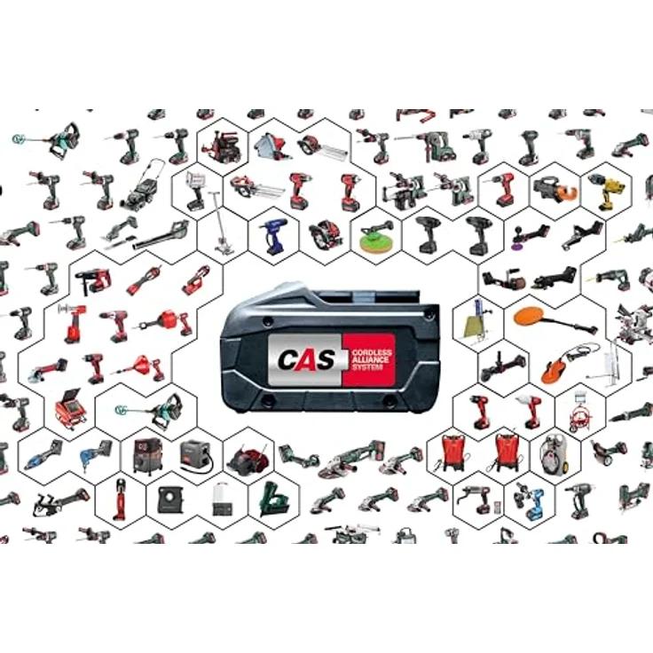Metabo 602321500 Akku-Bohrschrauber BS 18 L 18V, 2x 2Ah Li-Ion Akkus, inklu. Ladegerät, im Koffer, max. Drehmoment: 25Nm (weich)- 50Nm (hart), Bohr-Durchmesser: 10mm (Stahl)- 20mm (Weichholz) – Bild 2