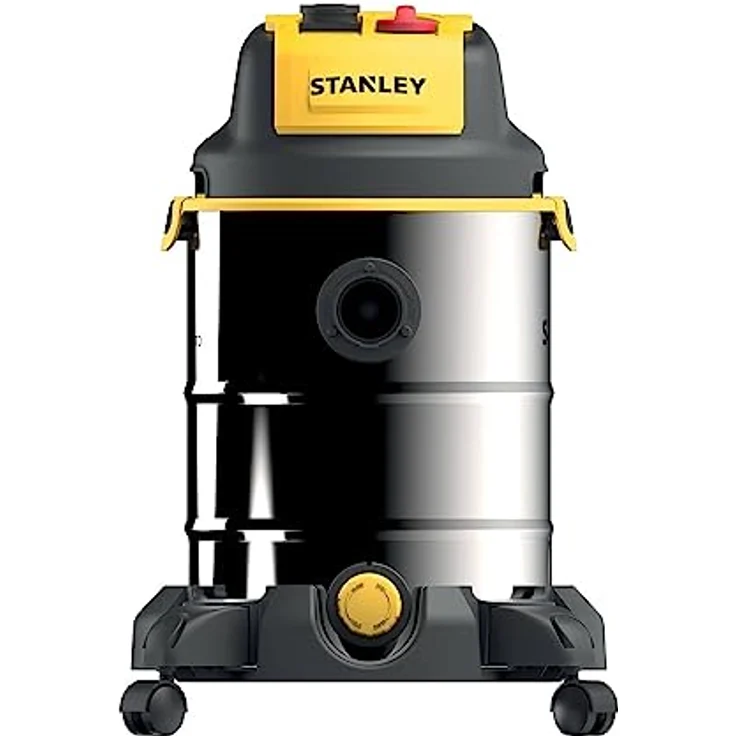 Stanley 51695 SXVC30XTDE Staubsauger, 1600 W, Schwarz, Edelstahl, Gelb, 30 Liters beutellos 30 Liter – Bild 2