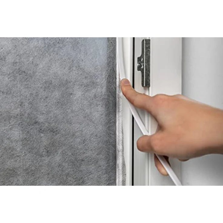 Schellenberg 70472 Fliegengitter Fenster Easy Click mit Pollenschutzvlies, 130 x 150 cm, weiß – Bild 3