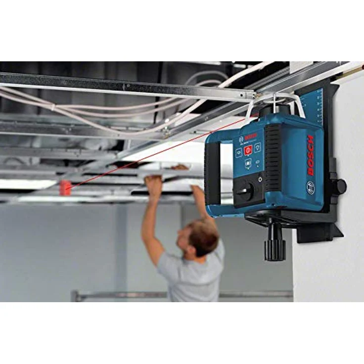 Bosch Professional GRL 300 HV, 300 m Arbeitsbereich mit Empfänger, Fernbedienung, Transportkoffer, Empfänger, Wandhalter – Bild 10