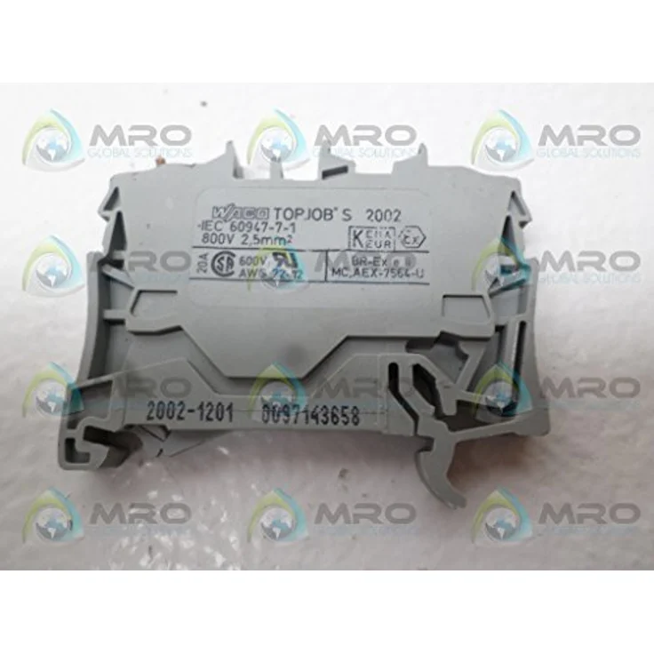 Wago Topjob Reihenklemme S 2002-1201, 2-Leiter Klemme für 2,5 mm² Leiter, Grau, mit Push-in CAGE CLAMP Technologie – Bild 4