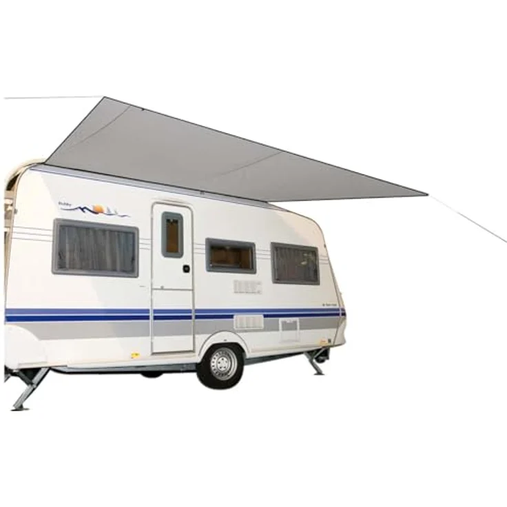 Bo-Camp Markise, Caravanluifel - Travel - Wasserdicht mit 2000 mm Wassersäule, 3,5x2,4 Meter, grau, inklusive Tragetasche – Bild 3