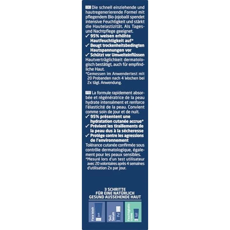 Weleda Bio For Men Feuchtigkeitscreme, Herren Gesichtscreme mit Jojobaöl & Sesamöl, 30ml - für trockene & empfindliche Haut, schnell einziehend, belebender Duft – Bild 2