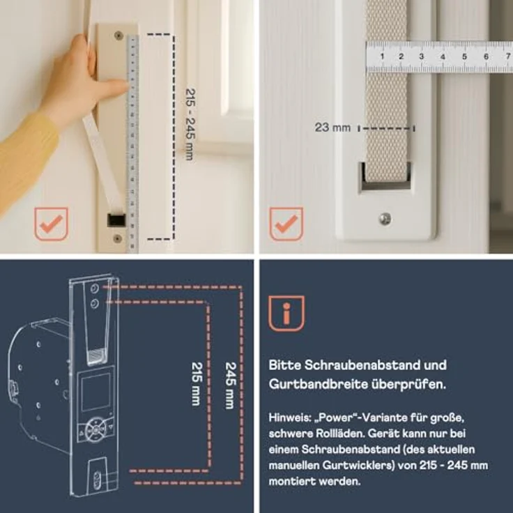 HOMEPILOT Home Pilot - Power Version, Premium Gurtwickler für schwere Rollläden bis 60 kg, automatisierte Steuerung, made in Germany – Bild 3