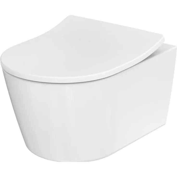 TOTO Toilette + Bidet RP Wand-WC tief randlos weiß mit CeFiONtect und Tornado Flush