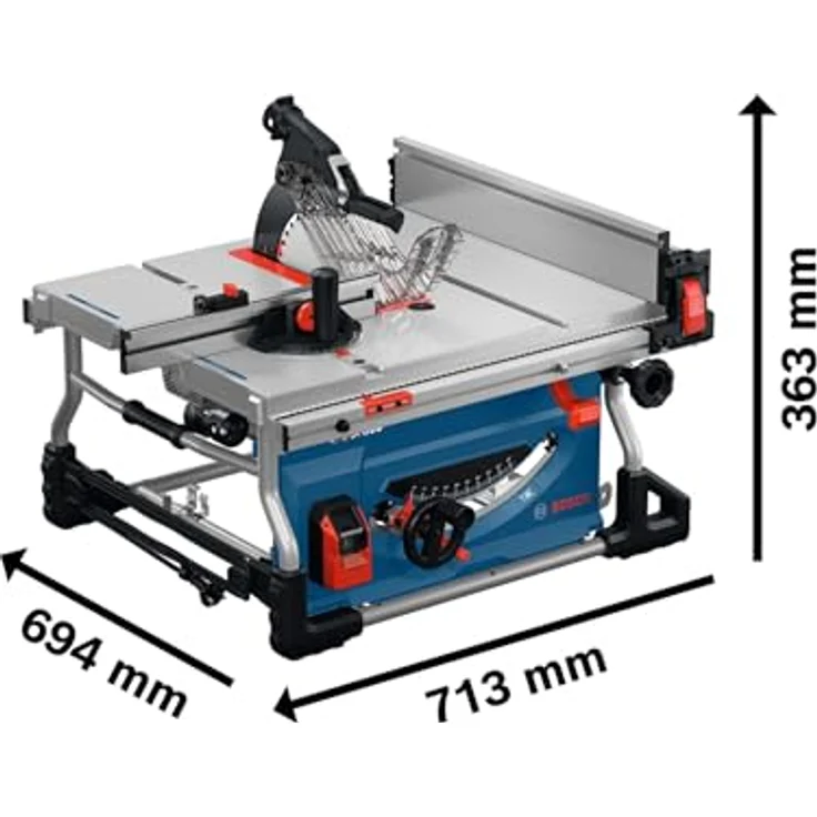 Bosch Professional GTS100-254 Tischkreissäge, 254mm, 2200 W, präzise Längsschnitte bis 825mm, Sanftanlauf, 230V – Bild 2