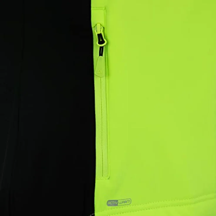 "Airtracks Fahrradjacke Damen Thermo Fahrradjacke Pro Line II (Softshell Radjacke optimal für die kalte Jahreszeit) Herbst - Winter, reflektierend, atmungsaktiv, wasserabweisend - Schwarz" – Bild 4