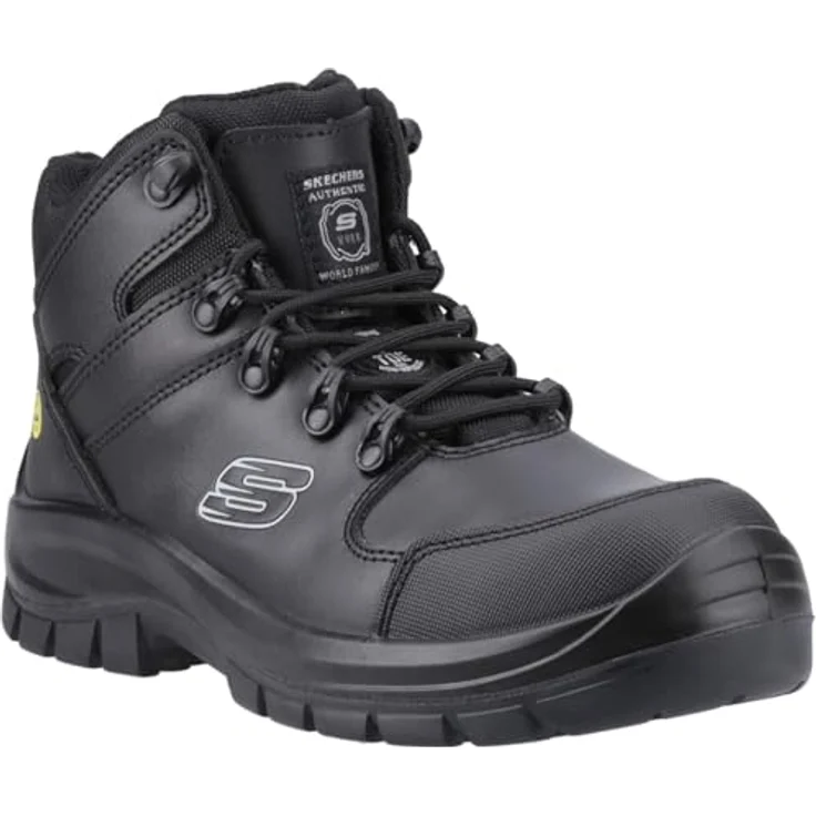 Skechers Pending Arbeitsschuh mit Air-Cooled Memory Foam-Innensohle, Schwarz – Bild 2