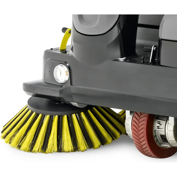 Kärcher 2. Seitenbesen links, Zubehör für Reinigungsgeräte mit Standardseitenbesen zur Flächenleistungserhöhung