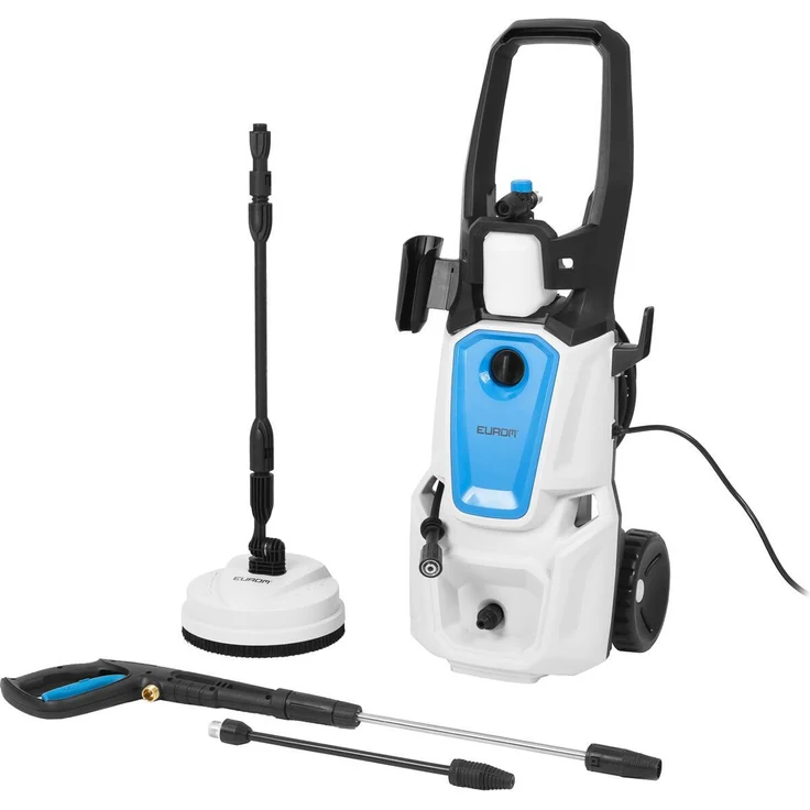 Eurom Hogedrukreiniger Force 2201 IND, 2200 Watt Hochdruckreiniger mit Terrassenreiniger und Shampoo-Funktion