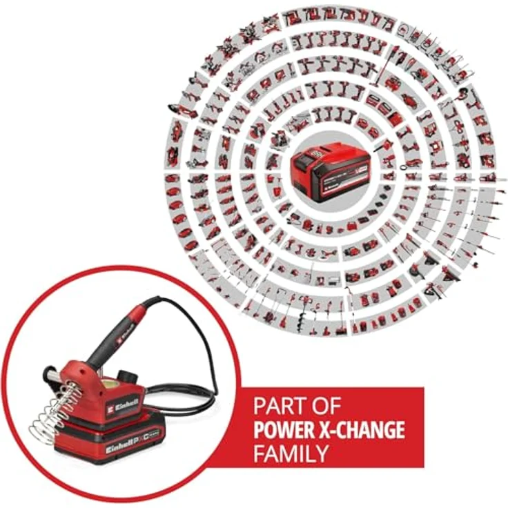 Einhell TE-SI 18/480 Li E - Solo Akku-Lötkolben 18V, Flachspitze, temperaturregulierbar 205 - 480°C, ohne Akku und Ladegerät – Bild 2