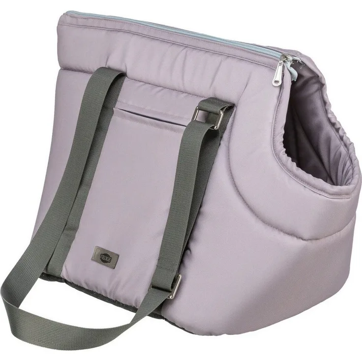 TRIXIE Hunde-Tasche Viktoria, gepolsterte Tiertransporttasche mit integrierter Kurzleine, rosa, Maße 26 × 29 × 50 cm, bis zu 5 kg