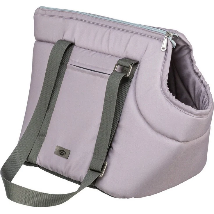 TRIXIE Hunde-Tasche Viktoria, gepolsterte Tiertransporttasche mit integrierter Kurzleine, rosa, Maße 26 × 29 × 50 cm, bis zu 5 kg
