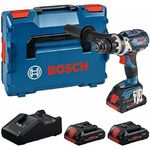 Bosch Professional 18V System Akku-Schlagbohrschrauber GSB 18V-110 C (max. Drehmoment 110 Nm, inkl. 3x 4,0 Ah ProCORE Akku, Ladegerät GAL 18V-40, in L-BOXX)