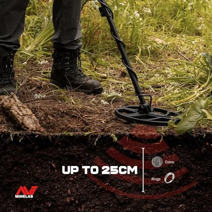 Minelab X-Terra Voyager, Metalldetektor für Einsteiger mit 4 Suchmodi, 1,3 kg leicht und wasserdicht bis 1 Meter – Bild 4