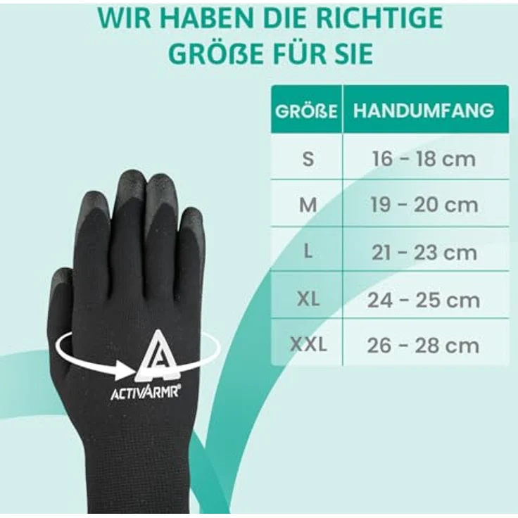 Ansell Activ ARMR 97631070, Arbeitshandschuh Größe 7, kältebeständig mit PVC-Beschichtung, 1 Paar – Bild 11