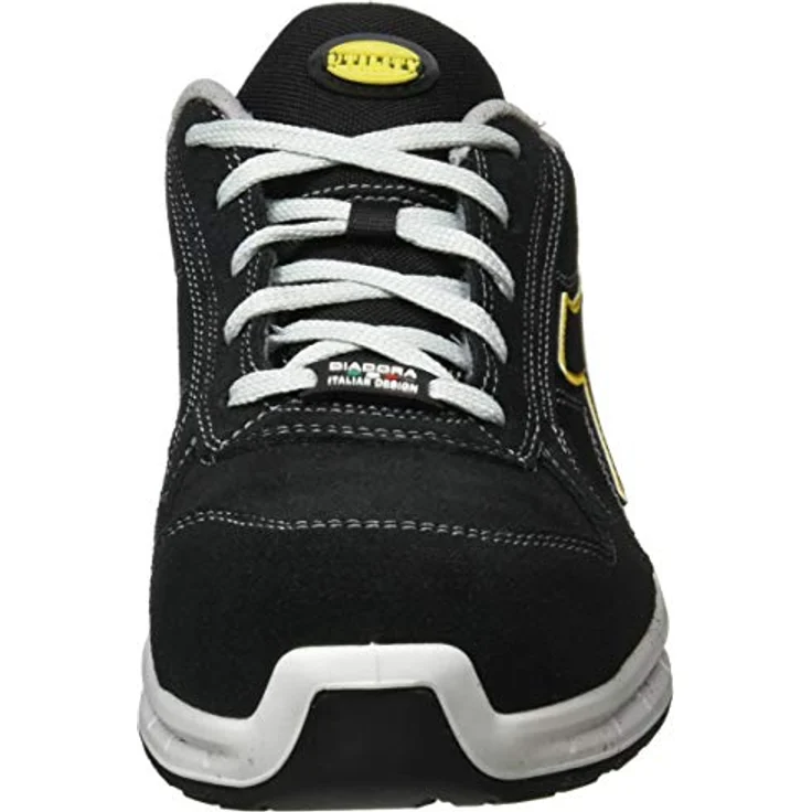 Diadora Run Net Air Box, S3 Sicherheitshalbschuhe aus Kalbswildleder, atmungsaktiv, schwarz, Gr. 46 – Bild 2