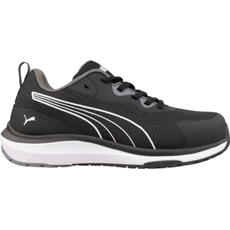 Puma S1PS Celerity Knit Blk/White, Sicherheitshalbschuh mit Stahlkappe und rutschfester Sohle, Größe 35 – Bild 3