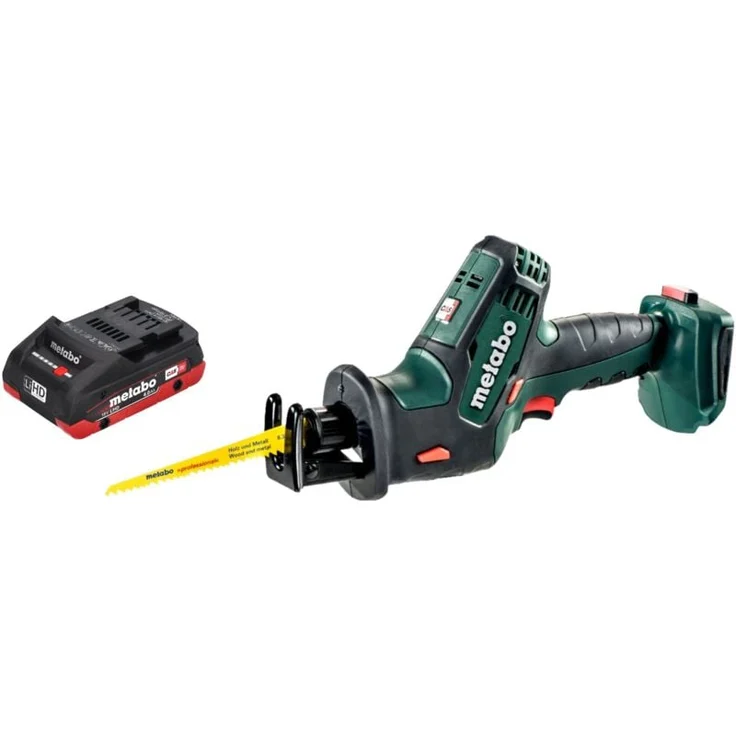 Metabo SSE 18 LTX Compact, Akku Reciprosäge 18 V, 13 mm Hub, inkl. 1x LiHD Akku 4,0 Ah, ohne Ladegerät