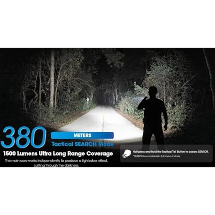 Nitecore EDC31, LED-Taschenlampe mit 3500 Lumen, USB-aufladbar, IP68-wasserdicht, Lumin Shield, Rapid Lock System, ATR Temperatursteuerung, schwarz – Bild 3