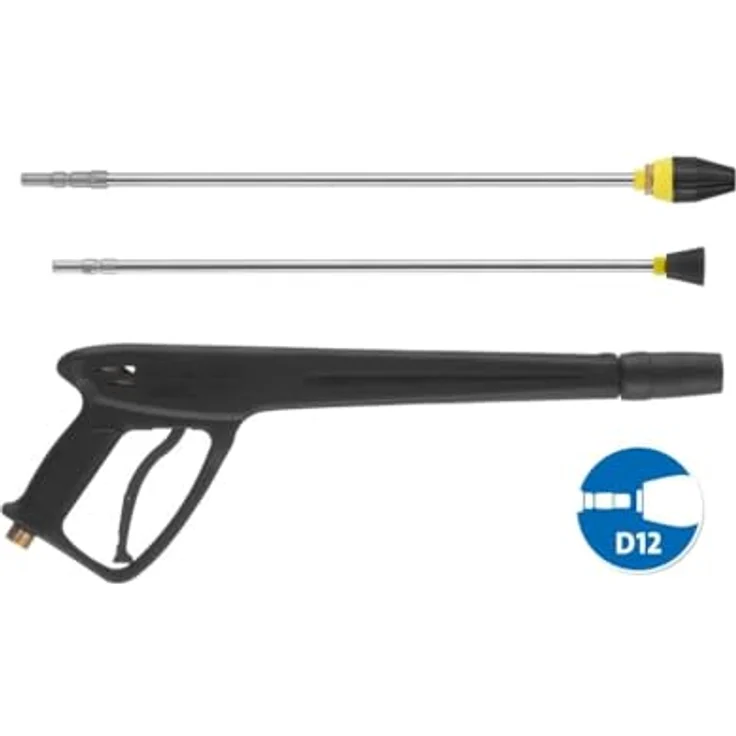 Kränzle Hochdruckreiniger K1154 TST, 140 bar, 2800 W, 600 l/h, D12 System, Totalstop-System, Edelstahl-Lanzen, 15 m Hochdruckschlauch – Bild 4