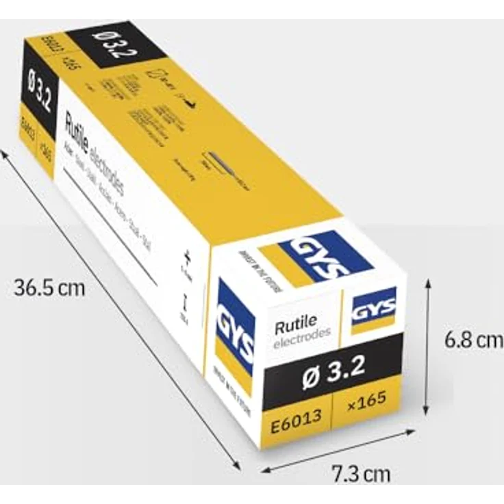 165 Stück Stabelektrode, Elektroden Großbox für Stahl - 3,2 x 350 mm – Bild 8
