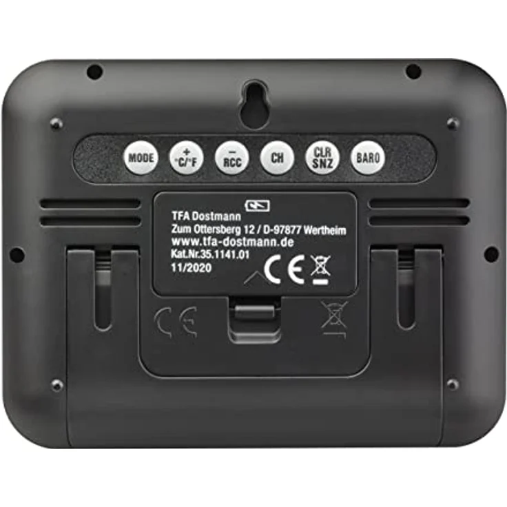 TFA Dostmann MEMO Funkwetterstation Kat.-Nr. 35.1141.01 übersichtliches Display erweiterbar auf 3 Sender – Bild 3