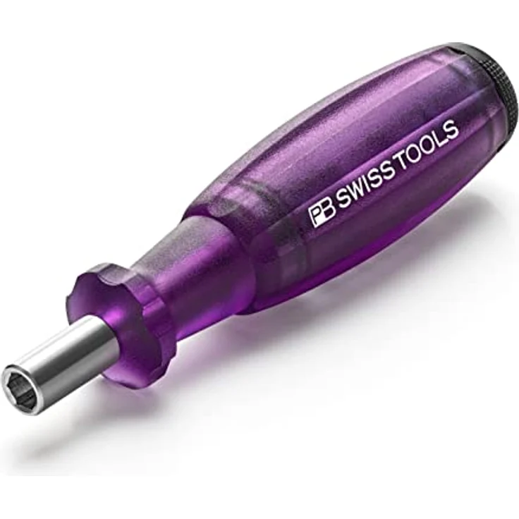 PB Swiss Tools Bit Handhalter Schraubendreher PB 6464 | 100% Swiss Made | Schraubendreher magnetisch mit Bits im Griff, inklusive Schlitz 2/3/4, PH1/PH2, T10/T15/T20 Bits, Violett – Bild 1