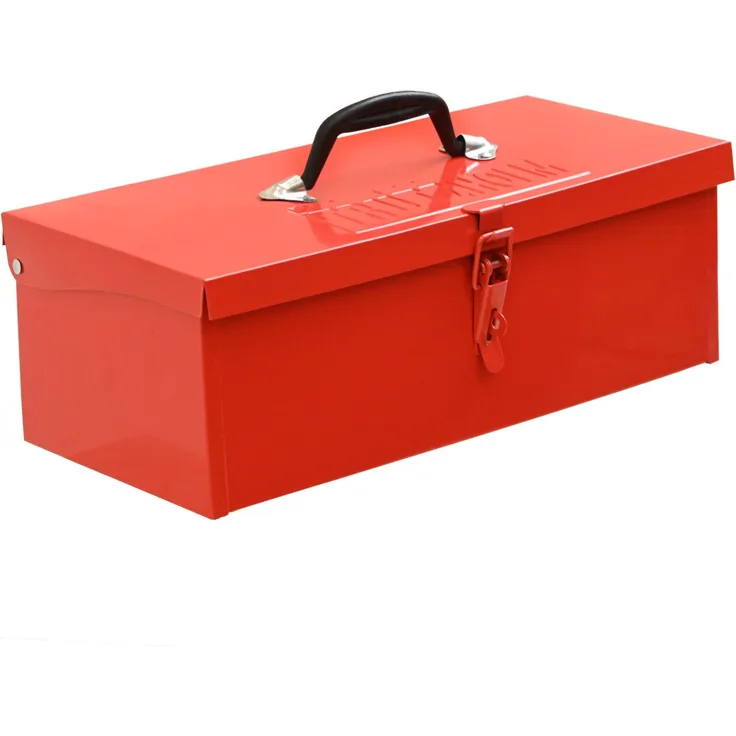 TRUTZHOLM Werkzeugkoffer Werkzeugkiste 38 x 16 x 12,5 cm ca. 7,5 L verschließbar (1-teilig), klappbar leer rot