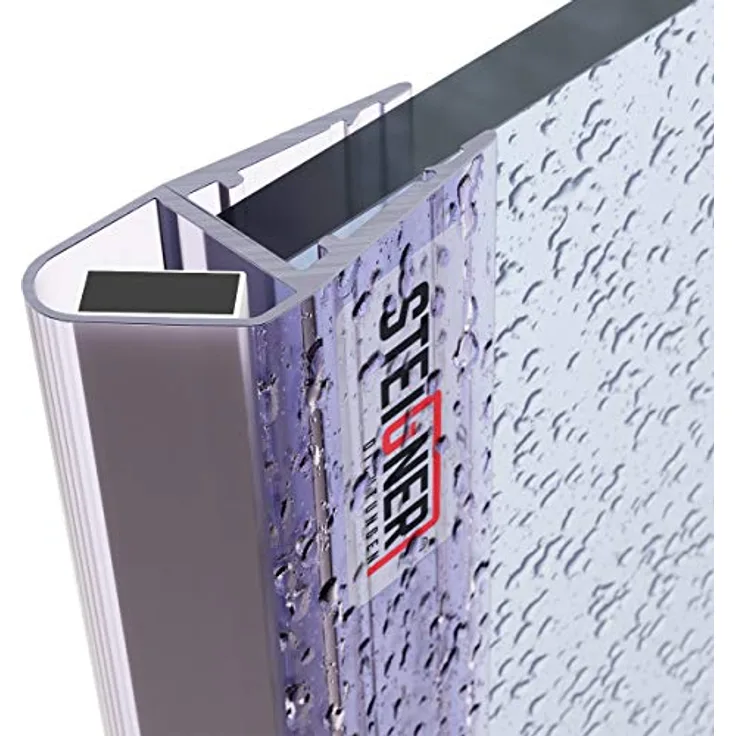 STEIGNER Magnetduschdichtung UKM03, 201cm, für Glasstärke 3,5/4/5mm, 100% wasserdicht, schimmel- und kalkresistent, einfache Montage