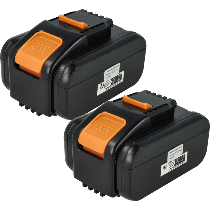 vhbw 2x Akku für AL-KO GT 2025, 34.8 Li Rasenmäher, CSA 2020, GT 2000, 4000 mAh, Li-Ion, 20 V, schwarz