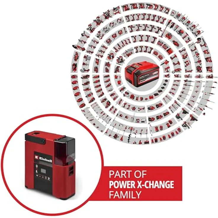 Einhell Akku-SUP-Pumpe SUPPERO 18/380 PXC, 18 V, Inflation + Deflation, max. 1,38 bar, 380 L/min, Auto-Stop, inkl. 7 Adapter, ohne Akku – Bild 2