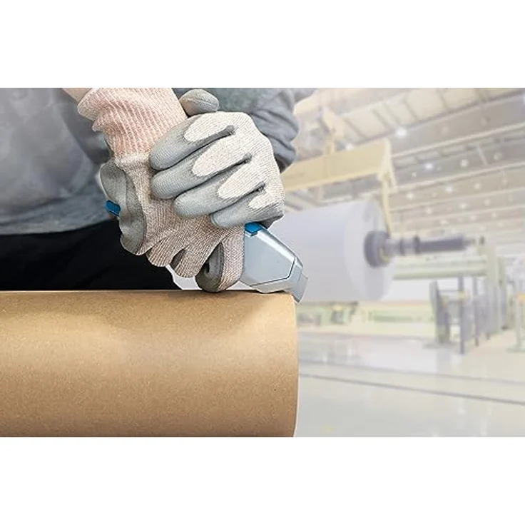 MARTOR SECUPRO 625 Sicherheitsmesser mit Trapezklinge, Cuttermesser für harte Schneidanwendungen, ergonomischer Griff, automatischer Klingenrückzug – Bild 5