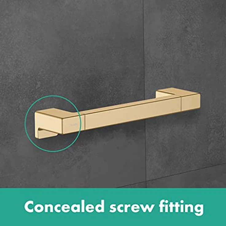 hansgrohe Möbelgriff HG Haltestange AddStoris 348mm brushed bronze, Metall, Wandmontage, Bohrabstand 327 mm – Bild 2