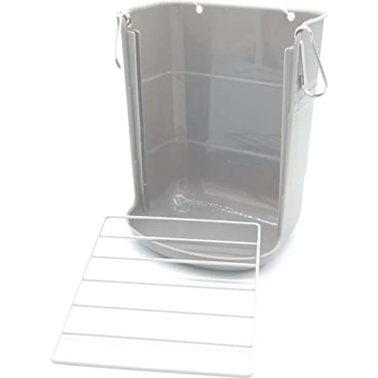 Flamingo 210140 Heuraufe/Futternapf 2in1 für Nager, praktische Kombination aus Futterstation und Heuhalter – Bild 3