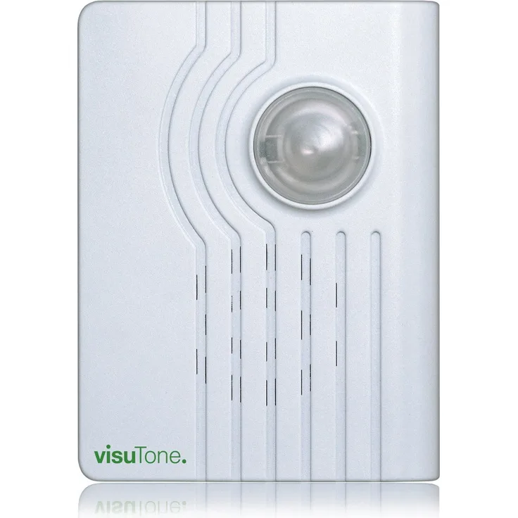 HUMANTECHNIK visuTone Türklingel-Set, Klingelverstärker für Tür oder Telefon mit lauter Ton + Lichtblitz, 4 Klingeltönen, 1-tlg, für Hörgeschädigte