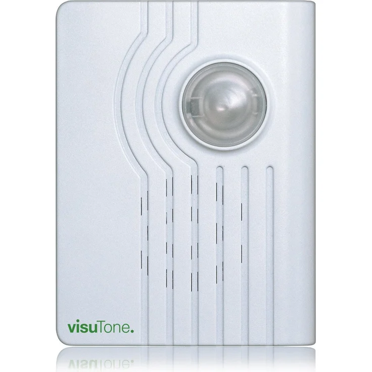 HUMANTECHNIK visuTone Türklingel-Set, Klingelverstärker für Tür oder Telefon mit lauter Ton + Lichtblitz, 4 Klingeltönen, 1-tlg, für Hörgeschädigte