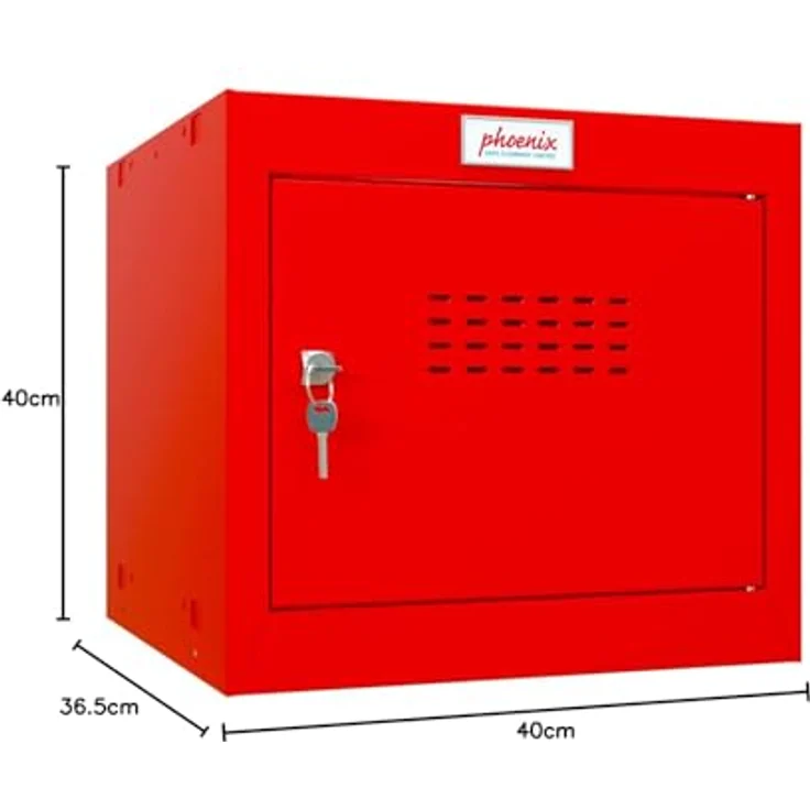 Phoenix CL0344RRK Würfel Schließfach Klein Rot mit Sicherheitsschloss – Bild 3